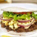 Imagem de um hambúrguer feito de tapioca pela empresa.