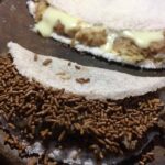 Imagem de duas tapiocas doces fornecidas pela empresa no cardápio.